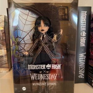 Monster High x Wednesday Wednesday Addams Doll G3 Netflix Mattel New in Box